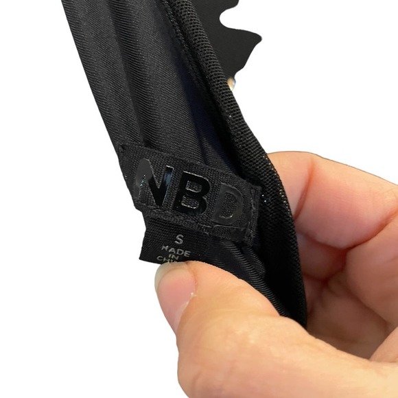 NBD Mila Embellished Mini Dress in Black Small - Picture 9 of 13